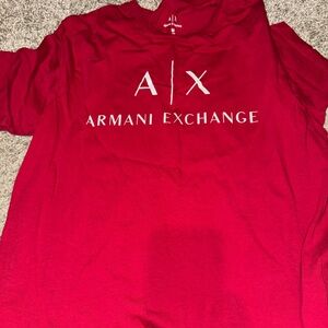 Armani Exchange Bold Red Tee